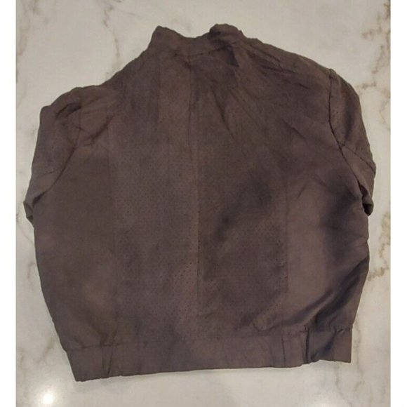 Elle Bomber Jacker Brown Size Large - Picture 2 of 7